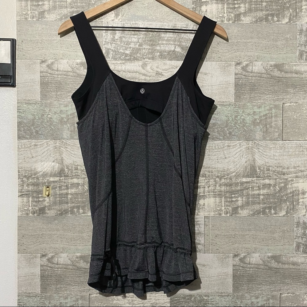 Lululemon run for your life tank black grey 10 - Picture 2 of 8